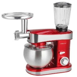 SOKANY 3in1 Küchenmaschine 1200W Edelstahlschüssel Teigmaschin 1.5L Saftpresse 6-stufige Gescheindigkeit Mixer Standmixer Knetmaschine Fleischwolf Wurstmaschine - Rot 23 SOKANY 3in1 Küchenmaschine 1200W Edelstahlschüssel Teigmaschin 1.5L Saftpresse 6-stufige Gescheindigkeit Mixer Standmixer Knetmaschine Fleischwolf Wurstmaschine - Rot -Günstiges Brat Lust Geschäft bf5cbb02dcf5512ddf8f01d3231d1404
