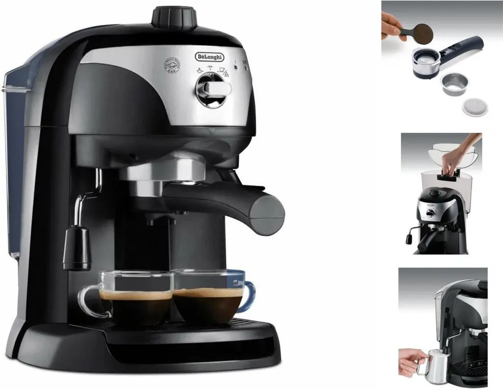 De'Longhi DeLonghi EC221.B Siebträgermaschine Espressoautomat 9 De'Longhi DeLonghi EC221.B Siebträgermaschine Espressoautomat – Bild 7