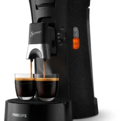 Philips Senseo® Select Kaffee Pad Maschine, 3 Kaffeespezialitäten, Kaffeestärkewahl Plus, Crema Plus, Schwarz (CSA240/20)
