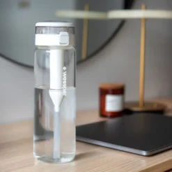 Wessper Wasserfilterflasche, Trinkflasche Aus Borosilikat Glas 680 Ml, Bpa Frei Wasserflasche Mit Filter Für Kohlensäurehaltige Getränke | Filterflasche Outdoor, Aktivkohle Filter Strohhalm- Minze + 3 -Günstiges Brat Lust Geschäft c1187332b8aa8265185a2bc0473b88d4