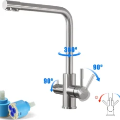 Küche Wasserfilter Wasserhahn, Trinkwasserhahn, 3 Wege Wasserhahn, Küchenarmatur, Mischbatterie Für Wasserfiltersystem -Günstiges Brat Lust Geschäft c345b4b285aebcf92871caf2236463a7