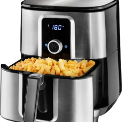 Tectake Heißluftfritteuse Ben 10,2 L - Silber -Günstiges Brat Lust Geschäft c35fdb03c4d14b888b501222776201f7