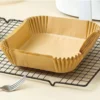 100 Stück Heißluftfritteuse Ausgekleidet Mit Fritteusenunterlage Papier Einweg-Backpapier Dampfgarer Papierunterlage Braun -Günstiges Brat Lust Geschäft c401c02810f9f007703ddb668b55c250