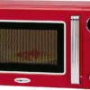 Clatronic MWG 790 2in1 Mikrowelle Retro-Design, 700 W Mikrowellenleistung, 1000 W Grillleistung, 20 L Garraum, Timerfunktion, Kindersicherung