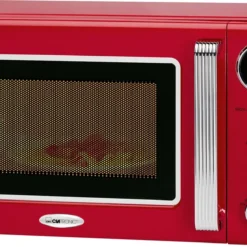 Clatronic MWG 790 2in1 Mikrowelle Retro-Design, 700 W Mikrowellenleistung, 1000 W Grillleistung, 20 L Garraum, Timerfunktion, Kindersicherung