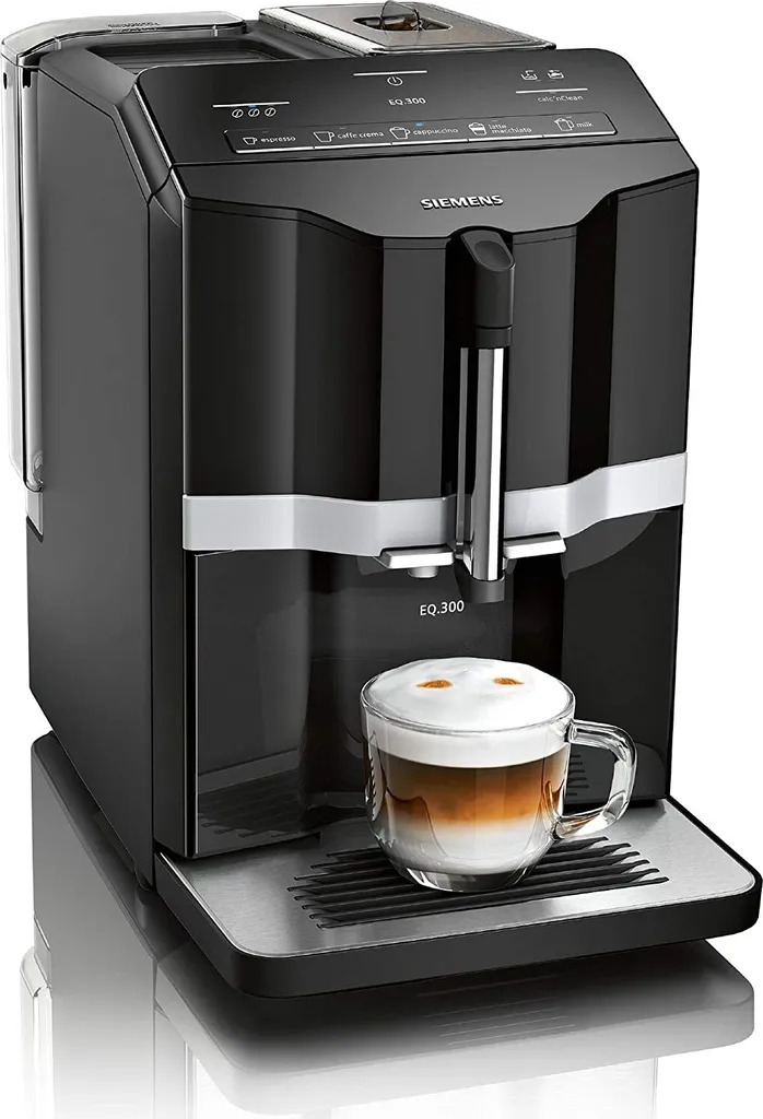 Siemens EQ.300 Kaffeevollautomat TI351509DE, Kompakte Größe, Einfache Bedienung, 1.300 Watt, Schwarz 3 Siemens EQ.300 Kaffeevollautomat TI351509DE, Kompakte Größe, Einfache Bedienung, 1.300 Watt, Schwarz