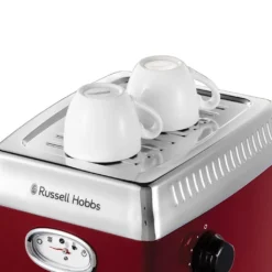Russell Hobbs Espressomaschine Retro Rot Siebträger (15 Bar, 2 Tassen-Einsätze, 1,1l Abnehmbarer Wassertank, Dampf-Milchschaumdüse, Portionierlöffel Mit Tamper) Kaffeemaschine -Günstiges Brat Lust Geschäft c96d474bd44299bff9ad482d362abbfd