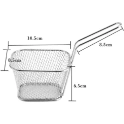 8 Stücke Frittierkorb Klein Servierkörbchen Für Pommes Mini Pommes Körbchen Pommeskörbchen Edelstahl Friteusenkorb Frittierkörbchen Zum Servieren Für Pommes Frites Garnelen Zwiebelringen -Günstiges Brat Lust Geschäft ca1e307f8edd540c1e6b9ec02f6ff72b