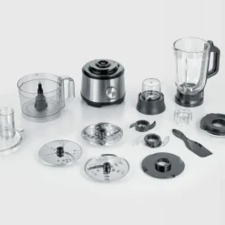 SEVERIN Multifunktionale Küchenmaschine KM 3892 Aus Edelstahl Kunststoff, Edelstahl-gebürstet-schwarz -Günstiges Brat Lust Geschäft ca97d37488b0932327b5a50254f2c9e8