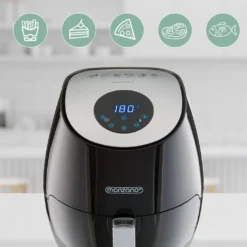 Monzana Heißluftfritteuse Digitales Touch-Display 3,6 L Ohne Öl Fett 6 Programme 1500 W Küche Fritteuse Heißluftofen Schwarz -Günstiges Brat Lust Geschäft cad0b5029b42fdbe4bf951fba4297b56