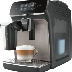 PHILIPS CAFT2235 / 40 / PHI - Automatische Espressomaschine Mit Mahlwerk - 3 Getränke - LatteGo - Touchscreen - Zinkbraun