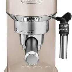 De'Longhi Delonghi Kaffeemaschine Dedica Metallics EC785.BG Pumpendruck 15 Bar, Eingebauter Milchaufschäumer, Manuell, 1300 W, Beige -Günstiges Brat Lust Geschäft ce6b5db4abc574c1ce26d93e4cfa41b5