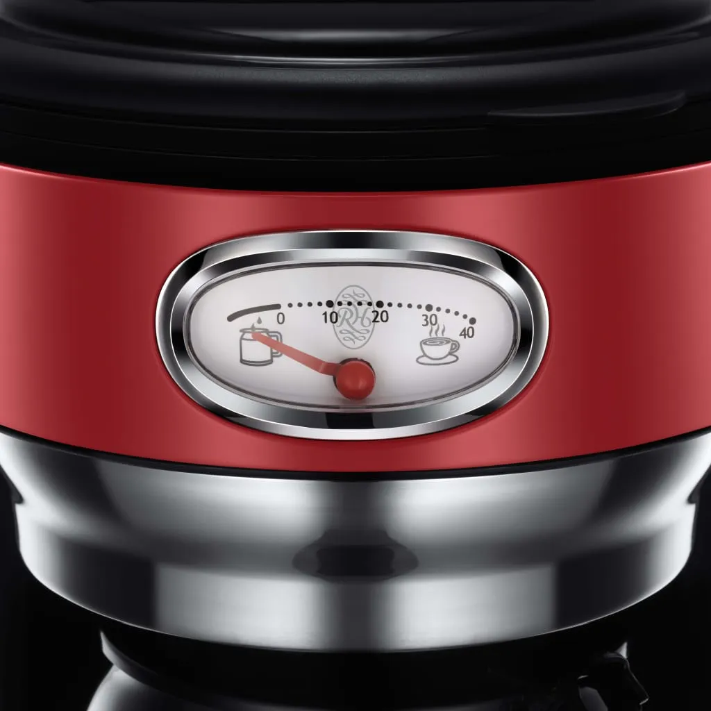 Russell Hobbs 21700-56 Retro Ribbon Red Kaffeemaschine 11 Russell Hobbs 21700-56 Retro Ribbon Red Kaffeemaschine – Bild 9