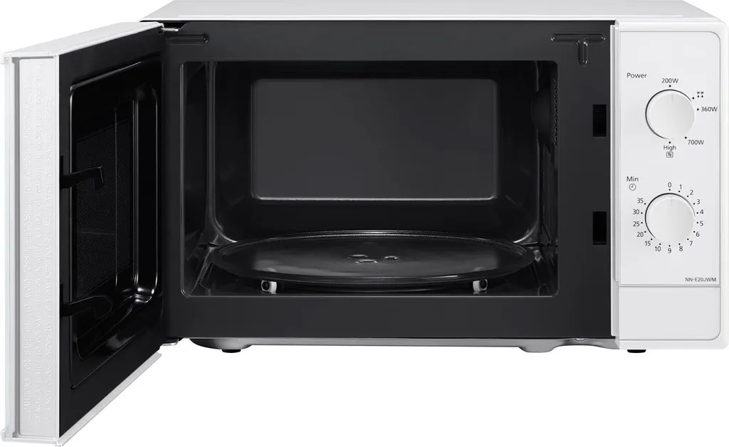 Panasonic NN-E20JWMEPG Mikrowelle, 800 W, 20 Liter,Timer, Weiß 6 Panasonic NN-E20JWMEPG Mikrowelle, 800 W, 20 Liter,Timer, Weiß – Bild 4