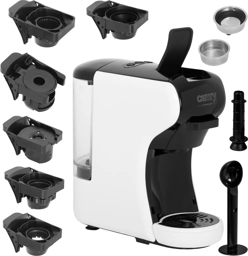 Adler Camry CR 4414 Multi-Espressomaschine Mit 5 Kapselkaffeeeinsätzen 19 Bar Pumpendruck 5 Adler Camry CR 4414 Multi-Espressomaschine Mit 5 Kapselkaffeeeinsätzen 19 Bar Pumpendruck – Bild 3