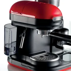 Ariete Siebträger-Espressomaschine Moderna Mit Kaffeemühle Und Aufschäumdüse, Rot/schwarz -Günstiges Brat Lust Geschäft d7955c7c3a9f5d2f4a65dcbc1ce4fcee
