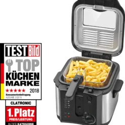 Clatronic Fritteuse 1600 W Schwarz FR 3649 -Günstiges Brat Lust Geschäft d8f773b71c6475da8cf4541adf871ba7