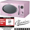 Melissa 16330125 CLASSICO Retro Pink Rosa 25 Liter Mikrowelle Mit Grill -Günstiges Brat Lust Geschäft d948acb494bb4da2d4830ae1a6fa0ec6