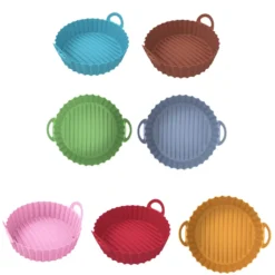 Air Fryer Silikon Topf Wiederverwendbar Ersatzeinlagen Korb Backofen Pad Hitzebeständige Backblech Fried Pizza Heißluftfritteuse Matte 19,5*21,5*5,5cm -Günstiges Brat Lust Geschäft d9790d9f25f05e4fa39cc17ba1bc542f