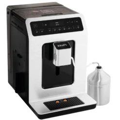 Krups EA891D Evidence Kaffeevollautomat - 2,3L, OLED-Bedienfeld Mit Touchcreen, Edelstahl-Kegelmahlwerk 1450W, Metall -Günstiges Brat Lust Geschäft da78fe085e361356924307ef4f913863