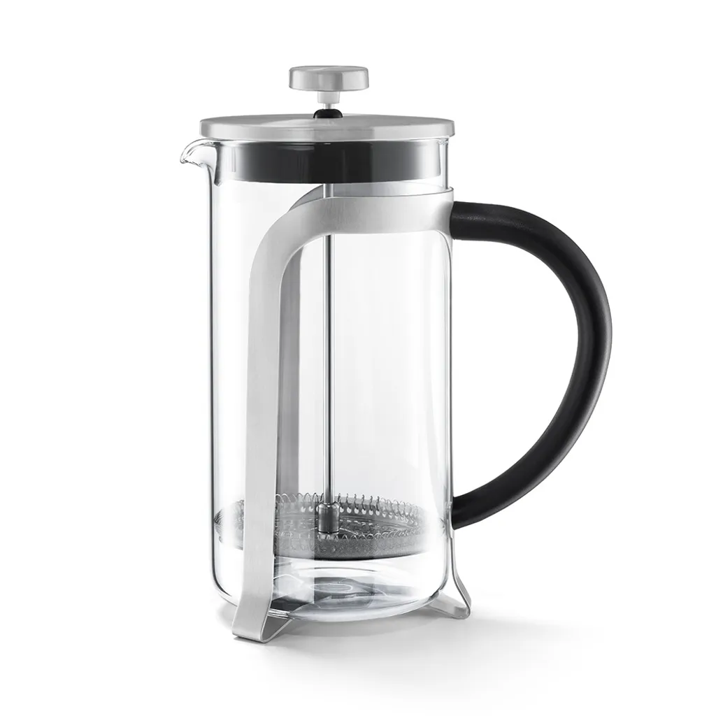 Tchibo Siebstempelkanne, French Press, Edelstahlsieb, Borosilikatglas, 800ml, Silber 4 Tchibo Siebstempelkanne, French Press, Edelstahlsieb, Borosilikatglas, 800ml, Silber – Bild 2
