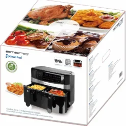 Emerio AF-126672 XXL Doppel Heißluft-Fritteuse Air-Fryer 2 X 4,5 Liter 12 Programme 15 Emerio AF-126672 XXL Doppel Heißluft-Fritteuse Air-Fryer 2 X 4,5 Liter 12 Programme -Günstiges Brat Lust Geschäft dbd61eb8cd8524499f81b962b00d51d0