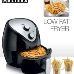 MELISSA 16290043 Heissluftfritteuse 3,5 Liter Fassungsvermögen Heißluft Fritteuse Air Deep Fryer XXL Mit Einstellbarem Thermostat Und Timer Ohne ÖL Einfach Zu Reinigen LOW FAT Fritteuse, 1300 W -Günstiges Brat Lust Geschäft dc7f82f592960bcc49e86a3e32f102b9