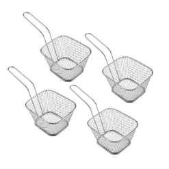 4er Set Edelstahl Pommes Frittierkorb Pommesschale Pommeskorb Servierkorb -Günstiges Brat Lust Geschäft ddc94e2520d30289180b72a3ec507f29