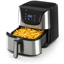 AeroVital Deluxe Heißluftfritteuse 1700W 5,4 Liter Edelstahl -Günstiges Brat Lust Geschäft e004b1ae9b4f45867f9368a9c91afe72