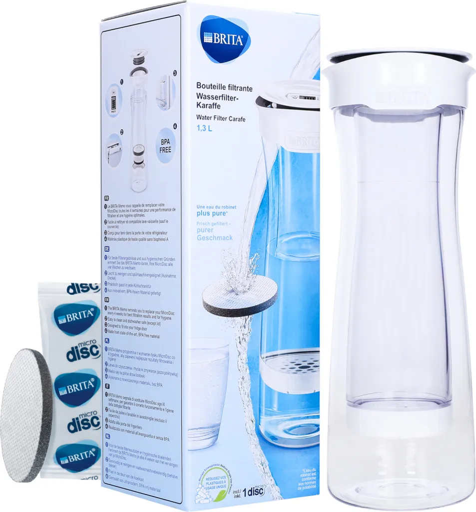 Brita Wasserfilter-Karaffe Fill And Serve Mind + 4 MicroDisc Filter 4 Brita Wasserfilter-Karaffe Fill And Serve Mind + 4 MicroDisc Filter – Bild 2