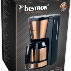 Bestron Filterkaffeemaschine Mit Thermokanne, Kaffeemaschine Für 8 Tassen Frischen Kaffee, Inkl. Permanentfilter Und Automatischer Abschaltfunktion, 900 Watt, Farbe: Kupfer -Günstiges Brat Lust Geschäft e4f07f83d9665c5e082778bf4e0bff98