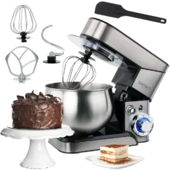 Gerlach Edelstahl Küchenmaschine | 1800 Watt | Planetarisches Rührsystem -Günstiges Brat Lust Geschäft e6cb28786042d60e0d42fc1973e0efb6