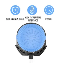 Hitzebeständige Air Fryer Silikon Topf Wiederverwendbar Ersatzeinlagen Korb Backofen Pad Backblech Fried Pizza Hähnchen Matte Blau -Günstiges Brat Lust Geschäft e739f375428deaaad1343a47d1bc7db1