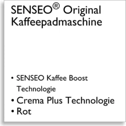 Philips Senseo Kaffeepadmaschine HD 6553/80 Original, Farbe Rot -Günstiges Brat Lust Geschäft e7a86882ae62062792077eb384b632a3