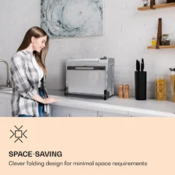 Die Klarstein Vita-Crisp Heißluftfritteuse Ist Ein Schlanker Alleskönner In Der Küche. Ihre 8 Unterschiedlichen Funktionen - Frittieren, Barten, Grillen, Dörren, Toasten, Backen, Warmhalten Und Pizza-Modus - Kannst Du Ganz Bequem über Das Frontseitige Display Mit Drehknopf Einstellen. Das Vierteilige Zubehör-Set Liefert Dir Alles, Was Du Für Heiße, Knusprige Snacks Brauchst. Dank Des Geräumigen Innenraums Wird Die Vita-Crisp Spielend Mit 33-cm-Pizzen Fertig. Die Reinigung Gestaltet Sich Dank Cle -Günstiges Brat Lust Geschäft e875f4c6f69e5b6123c7b26c4e5b79dd