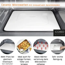 CASO MG20 Ceramic Menu Design Mikrowelle Mit Grill Und Flachem Keramikboden -Günstiges Brat Lust Geschäft e8ae6731bfc8c281d30fd650d9ea1a4d
