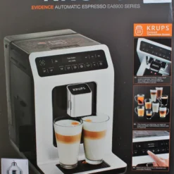 Krups EA891D Evidence Kaffeevollautomat - 2,3L, OLED-Bedienfeld Mit Touchcreen, Edelstahl-Kegelmahlwerk 1450W, Metall -Günstiges Brat Lust Geschäft ec23c9b524b7b255e257d98cdbaba093