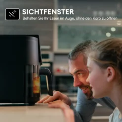 CHEFREE AFW01 Heißluftfritteuse, Mit Visuelles Fensterdesign, Kompaktfriteusen Mit 5L Fassungsvermögen Und 6 Voreingestellte Progra -Günstiges Brat Lust Geschäft ed8e401c0f2ff1e851f72b46f67657b9