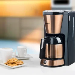 Bestron Filterkaffeemaschine Mit Thermokanne, Kaffeemaschine Für 8 Tassen Frischen Kaffee, Inkl. Permanentfilter Und Automatischer Abschaltfunktion, 900 Watt, Farbe: Kupfer -Günstiges Brat Lust Geschäft edd407f77aea7f79524dfaa5ac303813