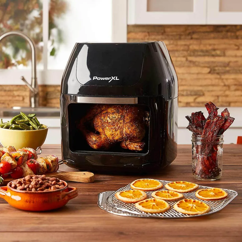 PowerXL Air Fryer Multi-Function – Heißluft-Fritteuse Zum Frittieren Ohne Öl – 6-in-1 Auch Als Dörrautomat, Zum Grillen U. V. M. – Bis Zu 80% Weniger Fett 4 PowerXL Air Fryer Multi-Function – Heißluft-Fritteuse Zum Frittieren Ohne Öl – 6-in-1 Auch Als Dörrautomat, Zum Grillen U. V. M. – Bis Zu 80% Weniger Fett – Bild 2