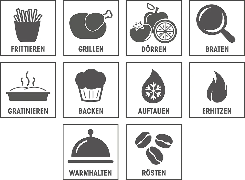 GOURMETmaxx Heißluft-Fritteuse Digital - 12l - 1800W Heißluft Fritteuse Fettfrei 12L Friteuse Airfryer Digital Drehgrill XL Fritöse 10 GOURMETmaxx Heißluft-Fritteuse Digital - 12l - 1800W Heißluft Fritteuse Fettfrei 12L Friteuse Airfryer Digital Drehgrill XL Fritöse – Bild 8