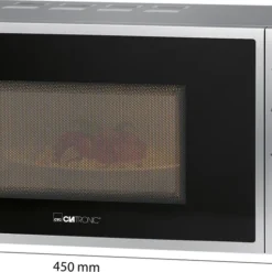 Clatronic Mikrowelle Mit Grill MWG 792, 700 Watt Mikrowellen- + 800 Watt Grillleistung, 30 Minuten-Timer Mit Endsignal, 20 Liter Garraum Mit Beleuchtung, Silber -Günstiges Brat Lust Geschäft f365d5e7dceafaa9a3914c35e5236c93