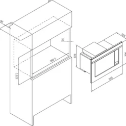 Amica EMW 13170 S, 20 L Einbaumikrowelle Mit Grill, Schwarz -Günstiges Brat Lust Geschäft f4dde551f5778a0400e9ebb8e391dd92