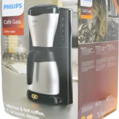 PHILIPS Gaia Collection HD7548/20 Kaffeemaschine Thermokanne, Schwarz/Edelstahl -Günstiges Brat Lust Geschäft f73eacb68602bd4467f56b26940fcfd4