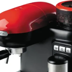 Ariete Siebträger-Espressomaschine Moderna Mit Kaffeemühle Und Aufschäumdüse, Rot/schwarz -Günstiges Brat Lust Geschäft fb1f5ffbd35ab7e8f003f23c740a80da