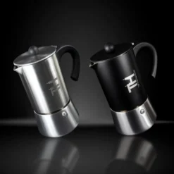 Thiru Espressokocher Induktion L Premium Mokkakanne Aus Edelstahl Inkl. Toolset (Silber, 4 Tassen (200ml)) -Günstiges Brat Lust Geschäft fd85e4dff74b0e416050f89c52c483ec